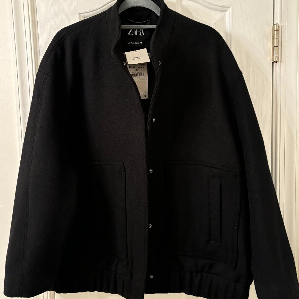 Zara Wool Blend Bomber (NWT)